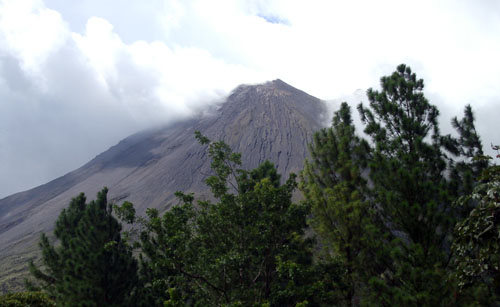 Volcano from bed