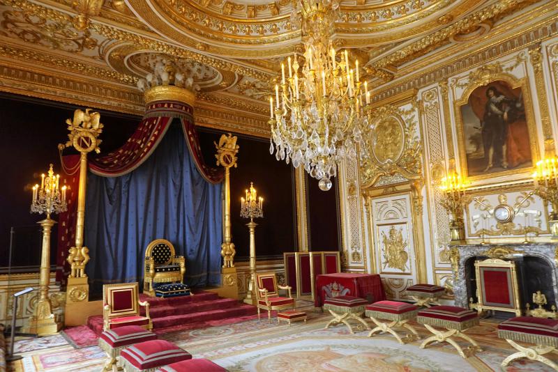 The throne room, Fontainebleau Palace, France]