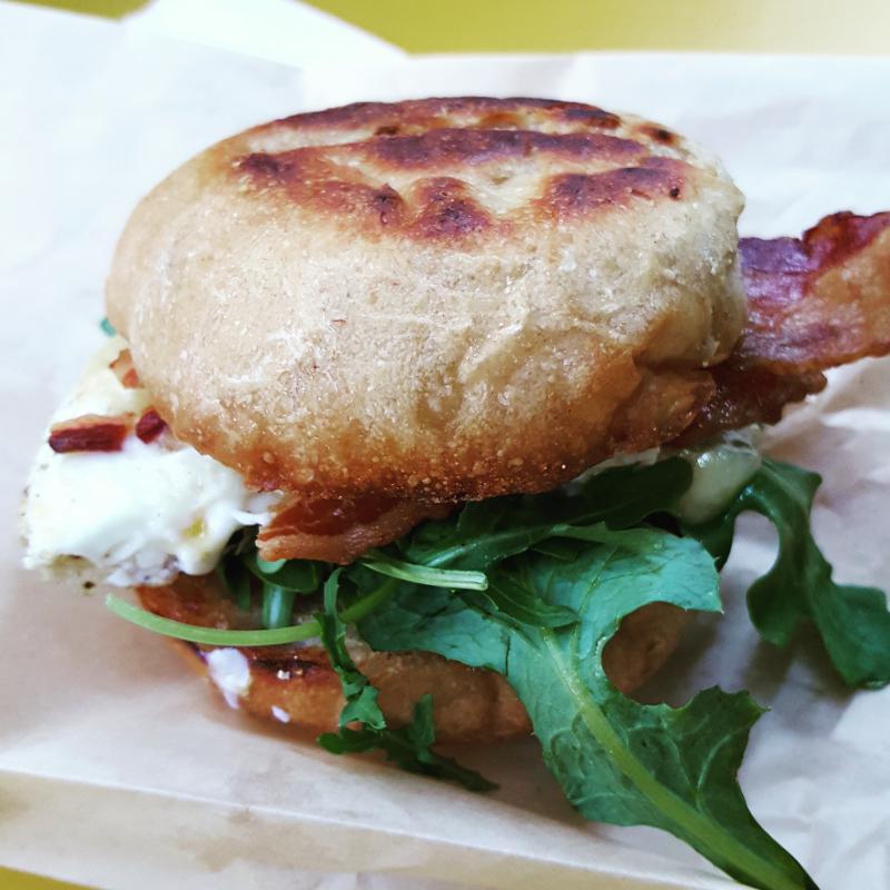 Dahlia Bakery Bacon and Egg Sammy