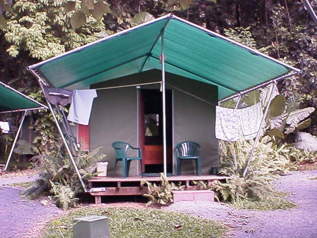 Our tented camp at Cape Tribulation