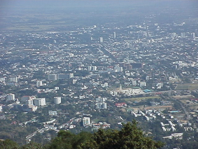 View from Wat Doi Suthep in Chiang Mai Thailand