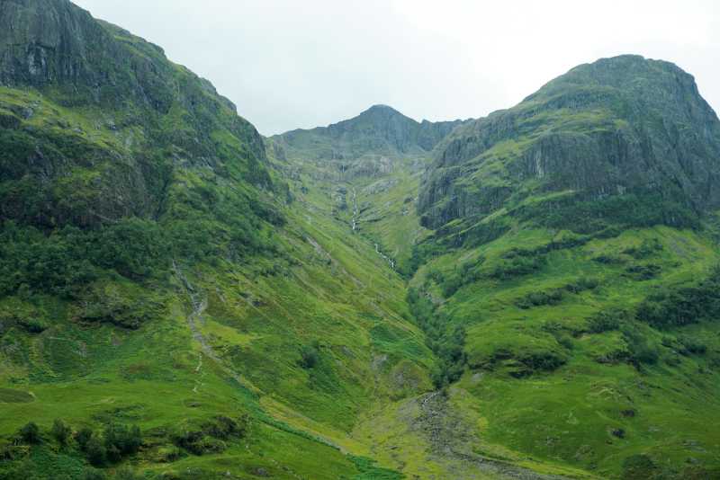 Glencoe Valley in the Scottish Highlands