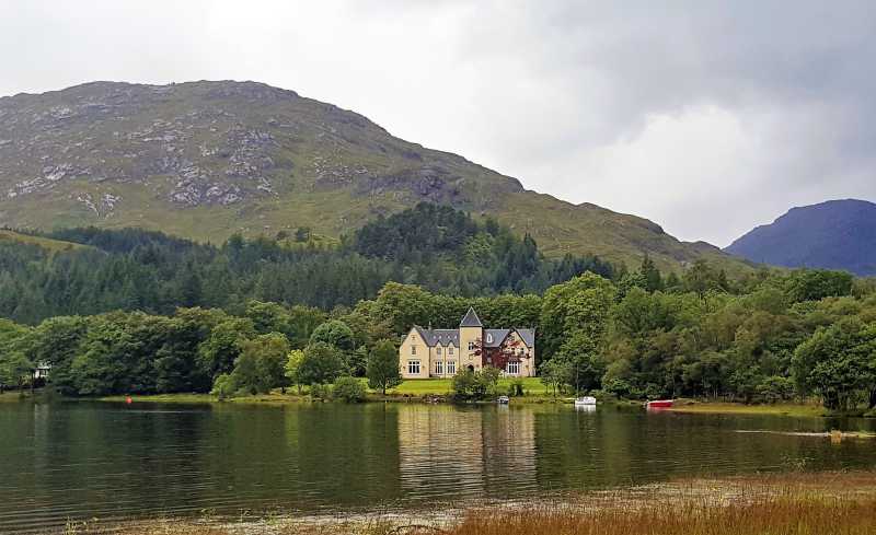 Glenfinnan House, view from Glenfinnan Monument.