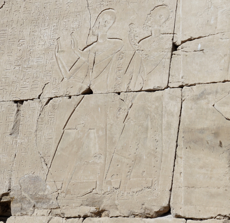 Carvings in Karnak Temple