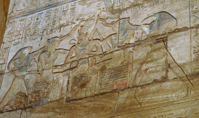 Carvings in Karnak Temple