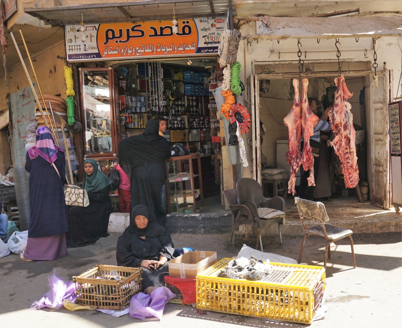 The local market in Luxor.