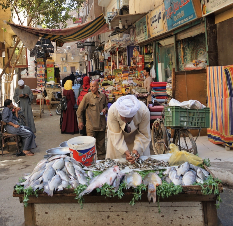 The local market in Luxor.