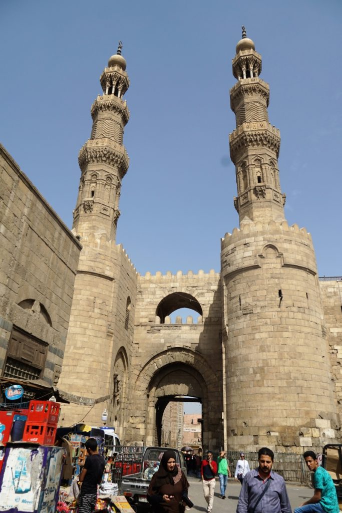 One of the city gates near the market