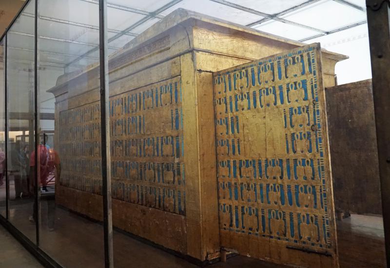 Part of the King Tut Exhibit in the Egyptian Museum in Cairo