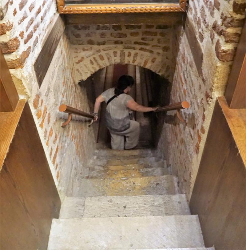 Inside the Cavern Church, Saints Sergius and Bacchus Church (Abu Serga) in Cairo