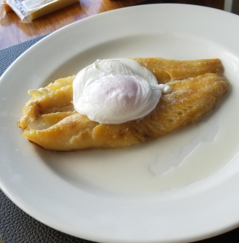 Smoked haddock and a poached egg
