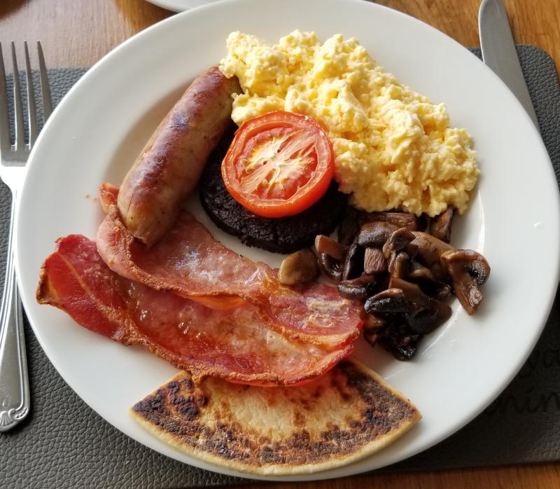 Typical full Scottish Breakfast