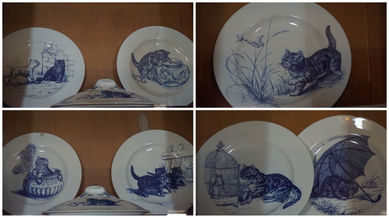 Dunrobin Castle Plates with Cats