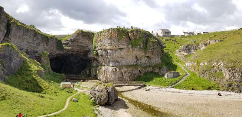 From the hill above Smoo Cave