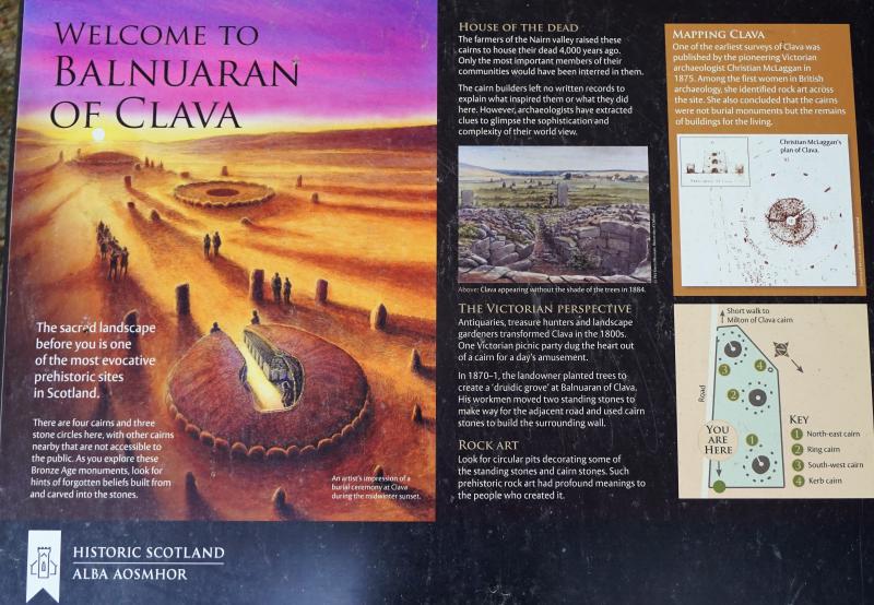 Clava Cairn Sign