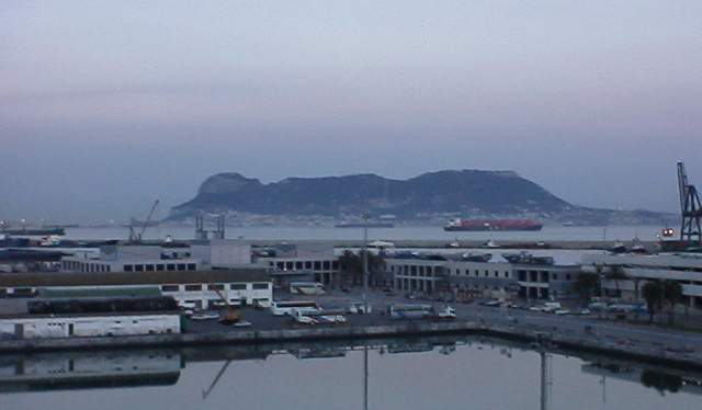 Gibraltar as seen from Algeciras